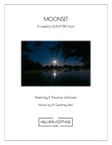 Moonset SSAATTBB choral sheet music cover